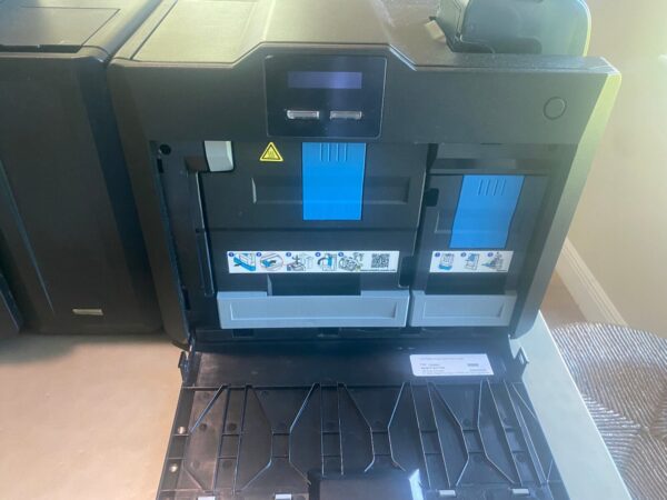 Fargo HDP6600 Duplex Dual ID Card Printer, Flipper, Lamination, Ribbon, Film, Encoder 100 White Blank PVC Cards - Image 3